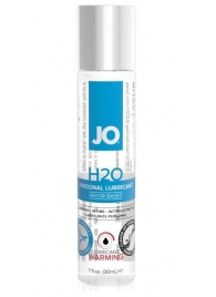 Возбуждающий лубрикант на водной основе JO Personal Lubricant H2O Warming - 30 мл. - System JO - купить с доставкой в Саранске