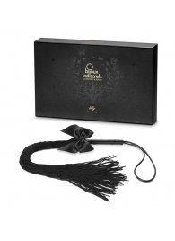 Чёрная плётка Lilly Whip Bijoux - Bijoux Indiscrets - купить с доставкой в Саранске