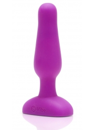 Анальная вибропробка NOVICE REMOTE CONTROL PLUG FUCHSIA - 10,2 см. - b-Vibe