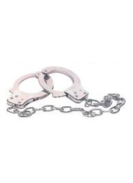 Наручники из металла с длинной цепочкой CHROME HANDCUFFS METAL HANDCUFFS W. KEY - NMC - купить с доставкой в Саранске