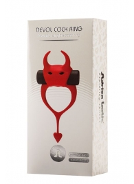 Красное эрекционное кольцо в форме дьяволенка DEVOL COCKRING - Adrien Lastic - в Саранске купить с доставкой