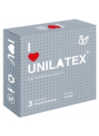 Презервативы с точками Unilatex Dotted - 3 шт. - Unilatex - купить с доставкой в Саранске