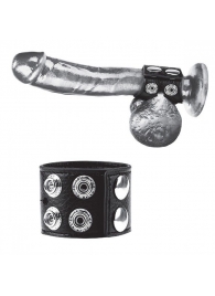 Ремень на член и мошонку 1.5  Cock Ring With Ball Strap - BlueLine - купить с доставкой в Саранске