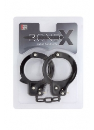 Чёрные наручники из листового металла BONDX METAL CUFFS BLACK - Dream Toys - купить с доставкой в Саранске