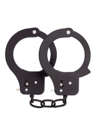 Чёрные наручники из листового металла BONDX METAL CUFFS BLACK - Dream Toys - купить с доставкой в Саранске