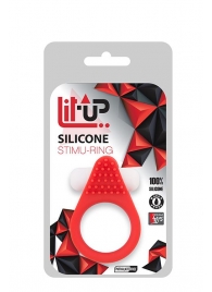 Красное эрекционное кольцо LIT-UP SILICONE STIMU RING 1 RED - Dream Toys - в Саранске купить с доставкой