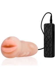 Мастурбатор-ротик с вибрацией REALSTUFF VIBRATING MASTURBATOR MOUTH - Dream Toys - в Саранске купить с доставкой