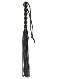 Чёрная мини-плеть из резины Rubber Mini Whip - 22 см. - Blush Novelties - купить с доставкой в Саранске