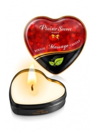 Массажная свеча с нейтральным ароматом Bougie Massage Candle - 35 мл. - Plaisir Secret - купить с доставкой в Саранске