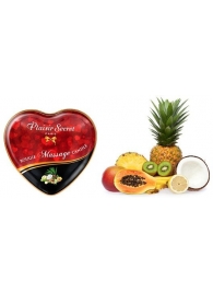 Массажная свеча с ароматом экзотических фруктов Bougie Massage Candle - 35 мл. - Plaisir Secret - купить с доставкой в Саранске