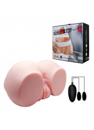 Телесный мастурбатор с двумя любовными тоннелями и вибрацией - Baile - в Саранске купить с доставкой