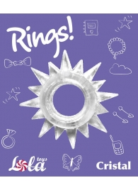 Прозрачное эрекционное кольцо Rings Cristal - Lola Games - в Саранске купить с доставкой