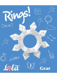 Прозрачное эрекционное кольцо Rings Gear - Lola Games - в Саранске купить с доставкой