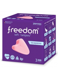 Женские гигиенические тампоны без веревочки FREEDOM normal - 3 шт. - Freedom - купить с доставкой в Саранске