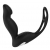 Черный вибромассажер простаты P-PLEASER W ERECTION ENHANCE - Dream Toys - в Саранске купить с доставкой