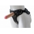Черный пояс-трусики с двумя насадками Soft-Dolli - 16,5 и 10,5 см. - LOVETOY (А-Полимер) - купить с доставкой в Саранске