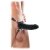 Чёрный полый страпон 7  Silicone Hollow Strap-On - 18 см. - Pipedream - купить с доставкой в Саранске