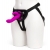 Лиловый страпон Rechargeable Vibrating Strap-On Harness Set - 17,6 см. - Happy Rabbit - купить с доставкой в Саранске
