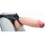 Телесный реалистичный фаллоимитатор на черных трусиках Real Big Strap-On - 34,5 см. - LOVETOY (А-Полимер) - купить с доставкой в Саранске