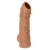 Телесная насадка с пупырышками и открытой головкой Nude Sleeve M - 12 см. - KOKOS - в Саранске купить с доставкой