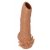Телесная насадка с усиками и открытой головкой Nude Sleeve L - 14 см. - KOKOS - в Саранске купить с доставкой