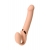 Телесный безремневой вибрострапон Vibrating Bendable Strap-On L - Strap-on-me - купить с доставкой в Саранске