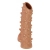 Телесная насадка с шипами и открытой головкой Nude Sleeve S - 10 см. - KOKOS - в Саранске купить с доставкой