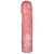 Розовая фаллическая насадка Vac-U-Lock 8  Crystal Jellies Dong - 20,3 см. - Doc Johnson - купить с доставкой в Саранске