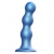 Голубая насадка Strap-On-Me Dildo Plug Balls size L - Strap-on-me - купить с доставкой в Саранске