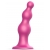 Розовая насадка Strap-On-Me Dildo Plug Beads size S - Strap-on-me - купить с доставкой в Саранске