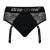 Черные трусики для насадок Diva Lingerie Harness - size S - Strap-on-me - купить с доставкой в Саранске
