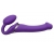 Фиолетовый безремневой вибрострапон Vibrating Bendable Strap-On - size L - Strap-on-me - купить с доставкой в Саранске