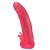 Розовая насадка для страпона с клиторальными лепестками - 18,5 см. - LOVETOY (А-Полимер) - купить с доставкой в Саранске