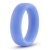 Голубое люминесцентное кольцо Silicone Glo Cock Ring - Blush Novelties - в Саранске купить с доставкой