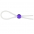 Прозрачное лассо с фиолетовой бусиной SILICONE COCK RING WITH BEAD LAVENDER - NMC - в Саранске купить с доставкой