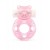 Розовое эрекционное виброкольцо в форме мишки - 1137 - в Саранске купить с доставкой