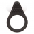 Чёрное эрекционное кольцо LIT-UP SILICONE STIMU RING 1 BLACK - Dream Toys - в Саранске купить с доставкой