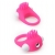 Розовое эрекционное кольцо с щеточкой LIT-UP SILICONE STIMU RING 5 - Dream Toys - в Саранске купить с доставкой