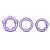 Набор из 3 фиолетовых эрекционных колец Stay Hard Beaded Cockrings - Blush Novelties - в Саранске купить с доставкой