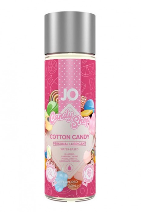 Смазка на водной основе Candy Shop Cotton Candy с ароматом сладкой ваты - 60 мл. - System JO - купить с доставкой в Саранске