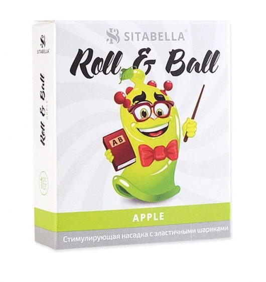 Стимулирующий презерватив-насадка Roll   Ball Apple - Sitabella - купить с доставкой в Саранске