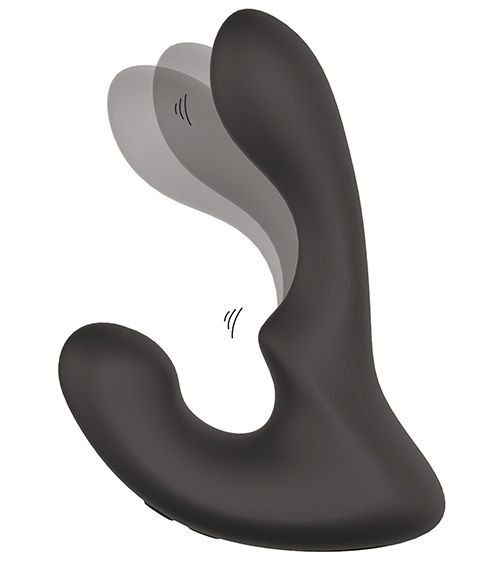 Чёрный массажер простаты с 2 моторами BOOTY ROCKER - Dream Toys - в Саранске купить с доставкой