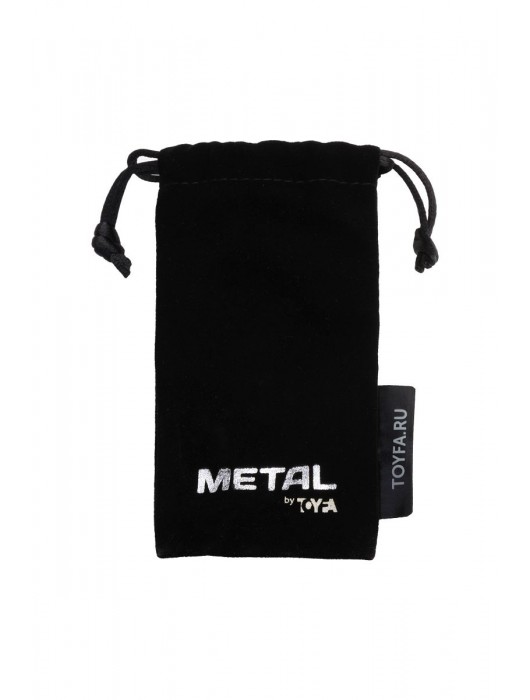 Серебристая коническая анальная пробка с красным кристаллом-сердечком - 7 см. - ToyFa - купить с доставкой в Саранске