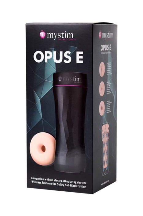 Мастурбатор-анус Opus E Donut с возможностью подключения электростимуляции - MyStim - купить с доставкой в Саранске