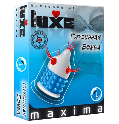 Презерватив LUXE Maxima  Глубинная бомба  - 1 шт. - Luxe - купить с доставкой в Саранске