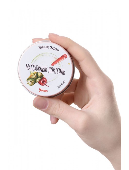 Массажная свеча «Массажный коктейль» с ароматом пина колады - 30 мл. - ToyFa - купить с доставкой в Саранске