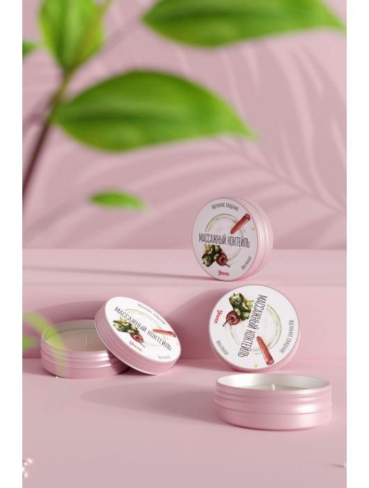 Массажная свеча «Массажный коктейль» с ароматом пина колады - 30 мл. - ToyFa - купить с доставкой в Саранске