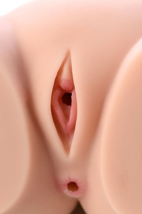 Мастурбатор-полуторс Cherry с вибрацией и двумя любовными тоннелями - KOKOS - в Саранске купить с доставкой