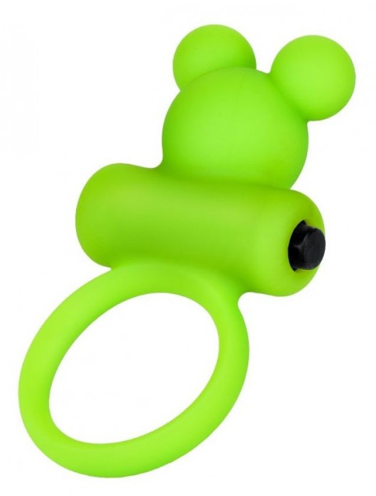 Зеленое виброкольцо на пенис A-Toys - A-toys - в Саранске купить с доставкой