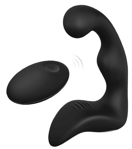 Черный вибромассажер простаты REMOTE BOOTY PLEASER - Dream Toys - в Саранске купить с доставкой